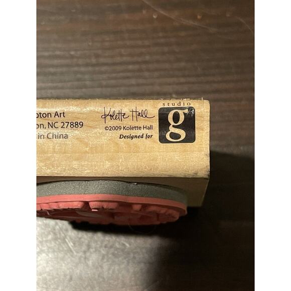 "go green" Rubber Wood Stamp Hampton Art by Kolette Hall Environment 2009 #1884 - Picture 4 of 5